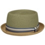 Licano Toyo Pork Pie Straw Hat by Stetson khaki