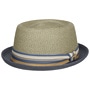 Licano Toyo Pork Pie Straw Hat by Stetson navy