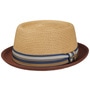 Licano Toyo Pork Pie Straw Hat by Stetson nature-red