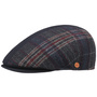Jasper Fancy Flat Cap by Mayser blue