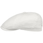 Cotton Twill Flat Cap by Stetson white