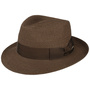 Kendrick Fedora Hemp Hat by Stetson brown