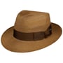 Kendrick Fedora Hemp Hat by Stetson light brown
