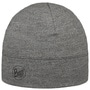 Midweight Melange Merino Wool Beanie Hat by BUFF grey-mottled