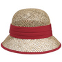 Seagrass Straw Cloche Hat by Seeberger red