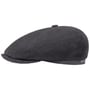 Kensington Soft Cotton Flat Cap by Stetson grey