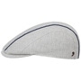 Melcon Linen Mix Flat Cap by Alfonso D’Este light grey