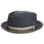 Andy Pork Pie Straw Hat by Mayser blue