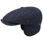 Hatteras Classic Ear Flaps Flat Cap by Stetson black-blue