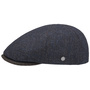 Garrick Virgin Wool Flat Cap by Lierys navy