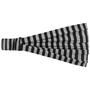 3 in 1 Lurex Stripes Headband by Lipodo black