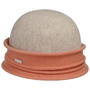 Twotone Woolmark Cloche Hat by Seeberger apricot