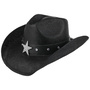 Sparkling Star Western Hat by Conner black