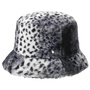 Snowleo Fake Fur Bucket Cloth Hat grey