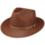Mesalon Fedora Panama Hat by Lierys brown