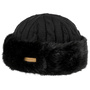 Cable Knit Faux Fur Beanie by Barts black