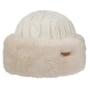 Cable Knit Faux Fur Beanie by Barts white
