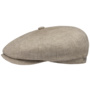 Hatteras Classic Linen Flat Cap by Stetson beige