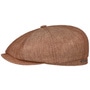 Hatteras Classic Linen Flat Cap by Stetson rust
