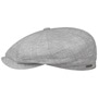 Hatteras Classic Linen Flat Cap by Stetson light grey