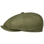 Hatteras Classic Linen Flat Cap by Stetson olive-mottled