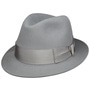 Nilo Premium Trilby Fur Felt Hat by Borsalino light grey
