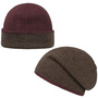 Twotone Reversible Beanie by bedacht bordeaux