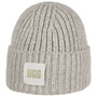 Chunky Rib Beanie Hat by UGG light grey