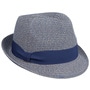 Katalia Trilby Straw Hat by Seeberger blue