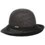 Levia Braided Hat with Upward Brim by Seeberger black-anthracite