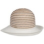 Levia Braided Hat with Upward Brim by Seeberger white