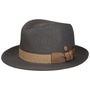 Samuel Livorno Fedora Straw Hat by Mayser grey-beige