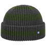 Twotone Stripes Beanie Hat by Hammaburg green