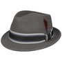 Lancover Trilby Wool Hat by Stetson grey