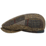Mandeo Driver Patchwork Flat Cap by Stetson beige-brown