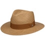Twotone Stripes Traveller Panama Hat by Lierys nature-brown