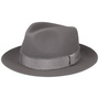Tavarell Fedora Fur Felt Hat by Stetson grey