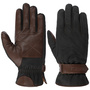Twotone Goat Nappa Leather Gloves by Stetson dark brown