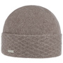 Milled Wool Hat with Cuff by Seeberger taupe