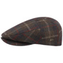 Groves Check Flat Cap by Bailey 1922 olive