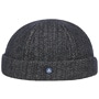 Dark Herringbone Docker Hat by Hammaburg navy