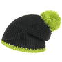 Twotone Pompom Hat black