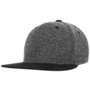 Mélange Flat Brim Cap anthracite-mottled
