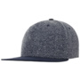Mélange Flat Brim Cap blue-mottled