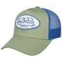 Boston Oval Patch Trucker Cap by Von Dutch green-blue