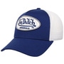 Boston Oval Patch Trucker Cap by Von Dutch blue-white