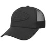 Boston Oval Patch Trucker Cap by Von Dutch black
