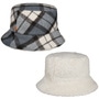 Doriet Check Bucket Reversible Hat by Mayser blue