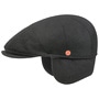 Sidney Plus Cashmere Flat Cap by Mayser black