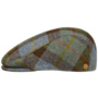 Erik Harris Tweed Flat Cap by Mayser green-blue